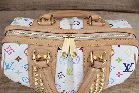 LOUIS VUITTON Monogram Multicolor Courtney MM White